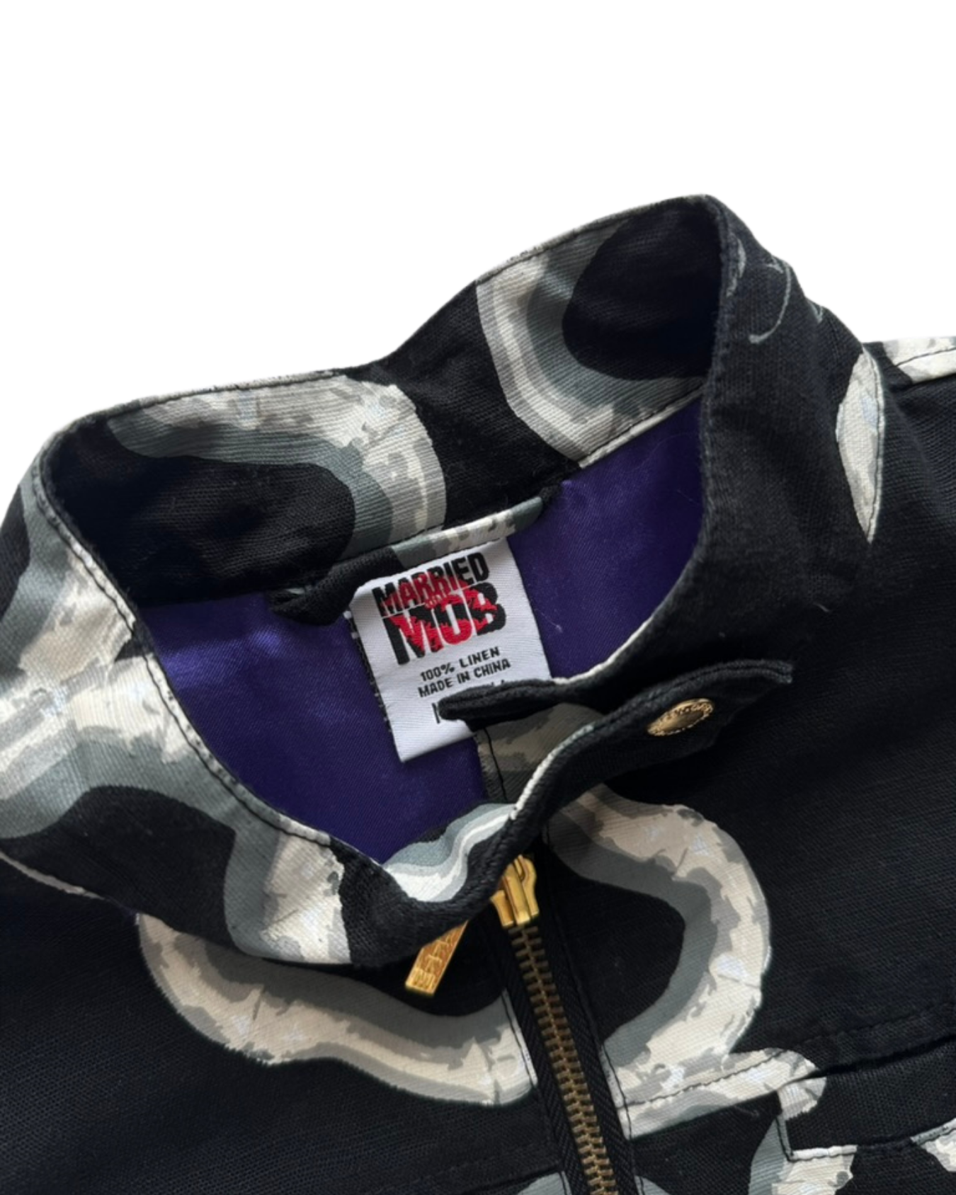 Vtg Married to the Mob Bomber - XS
