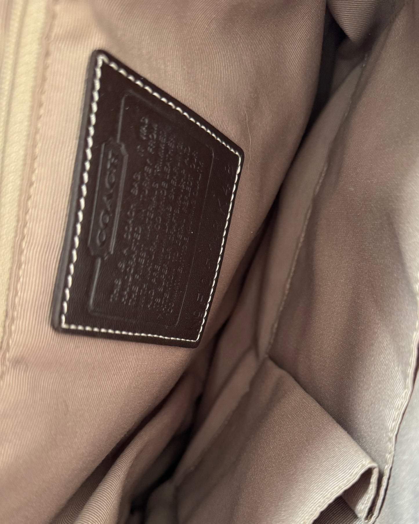 Y2K Coach Fur Lined Shoulder Bag