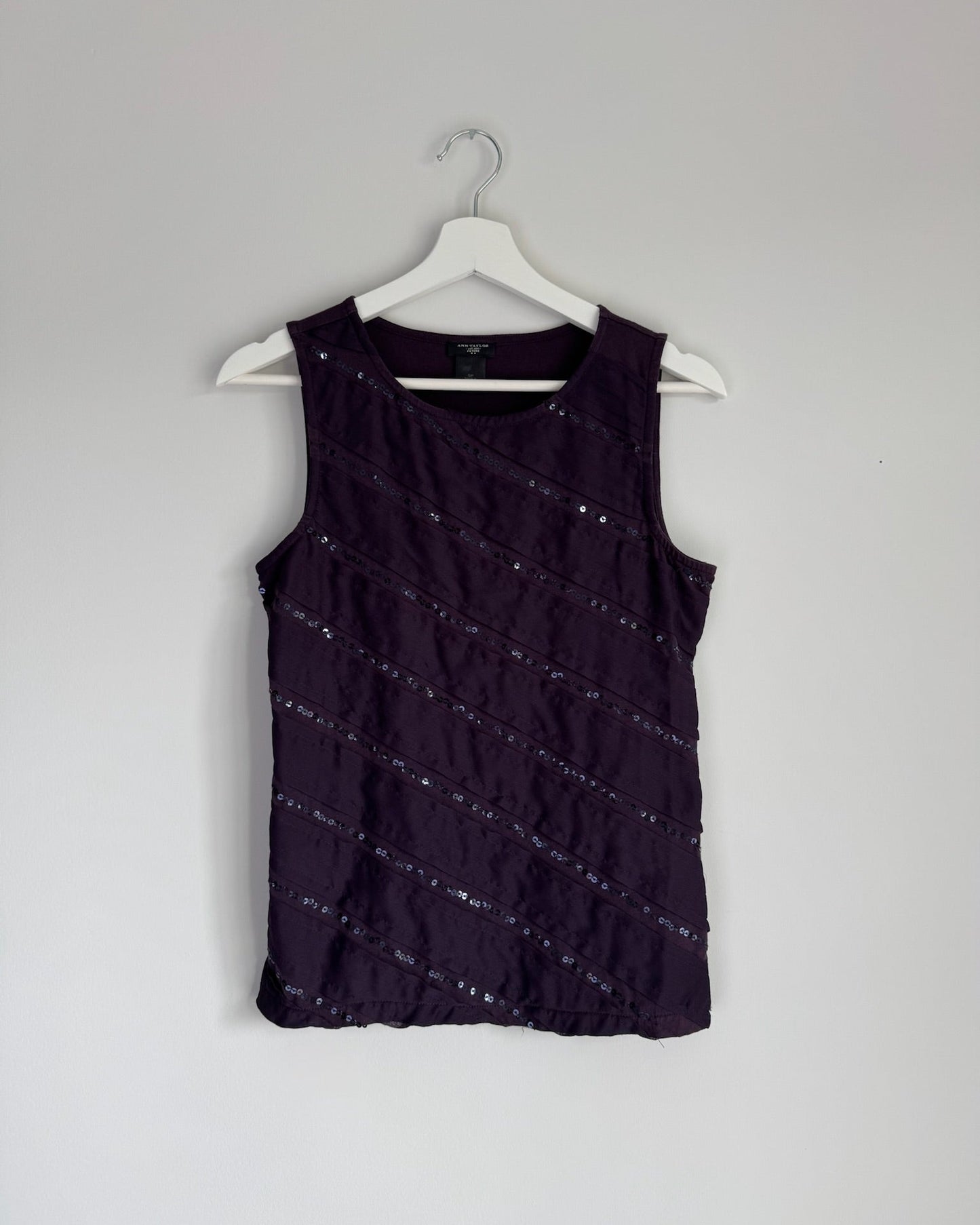 Purple Sequin Tank - XS/S
