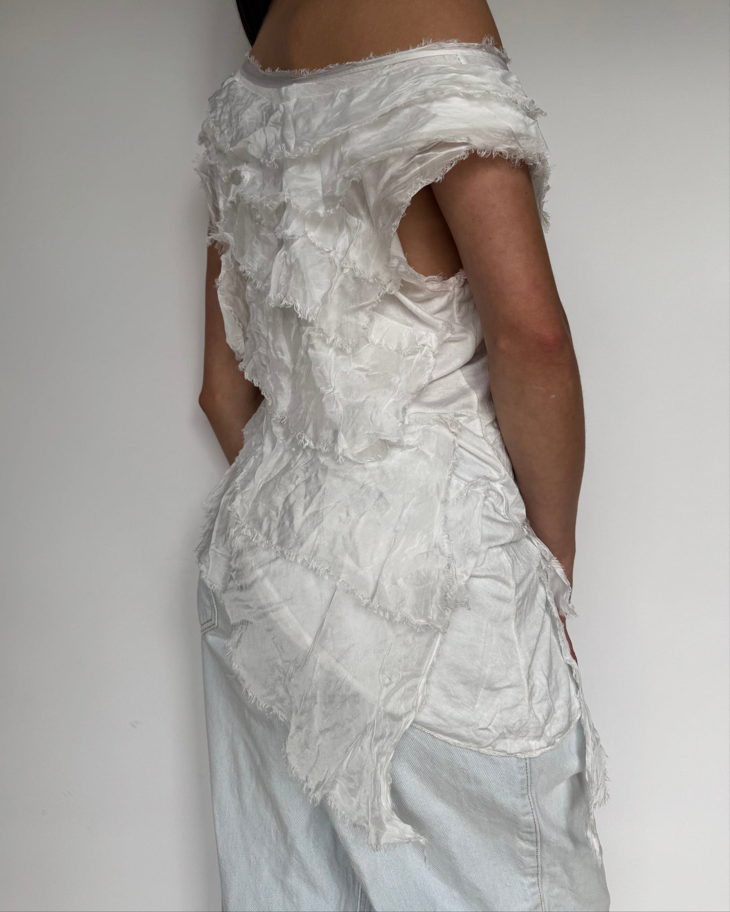 Asymmetrical Ruffle Top - M/L