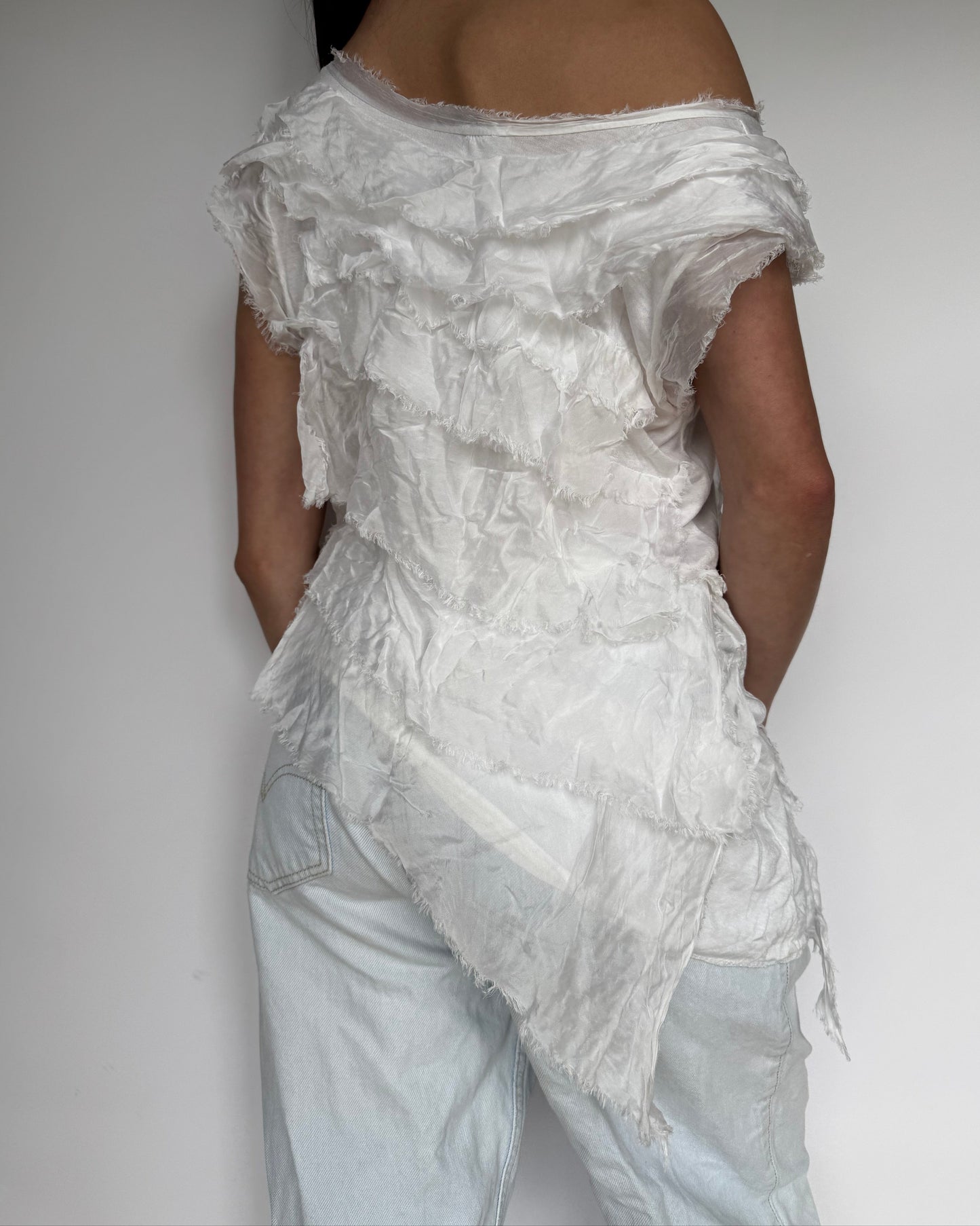 Asymmetrical Ruffle Top - M/L