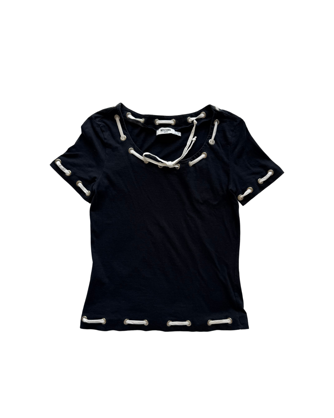 Moschino Jeans Lace-Up Top - S