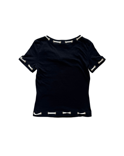 Moschino Jeans Lace-Up Top - S