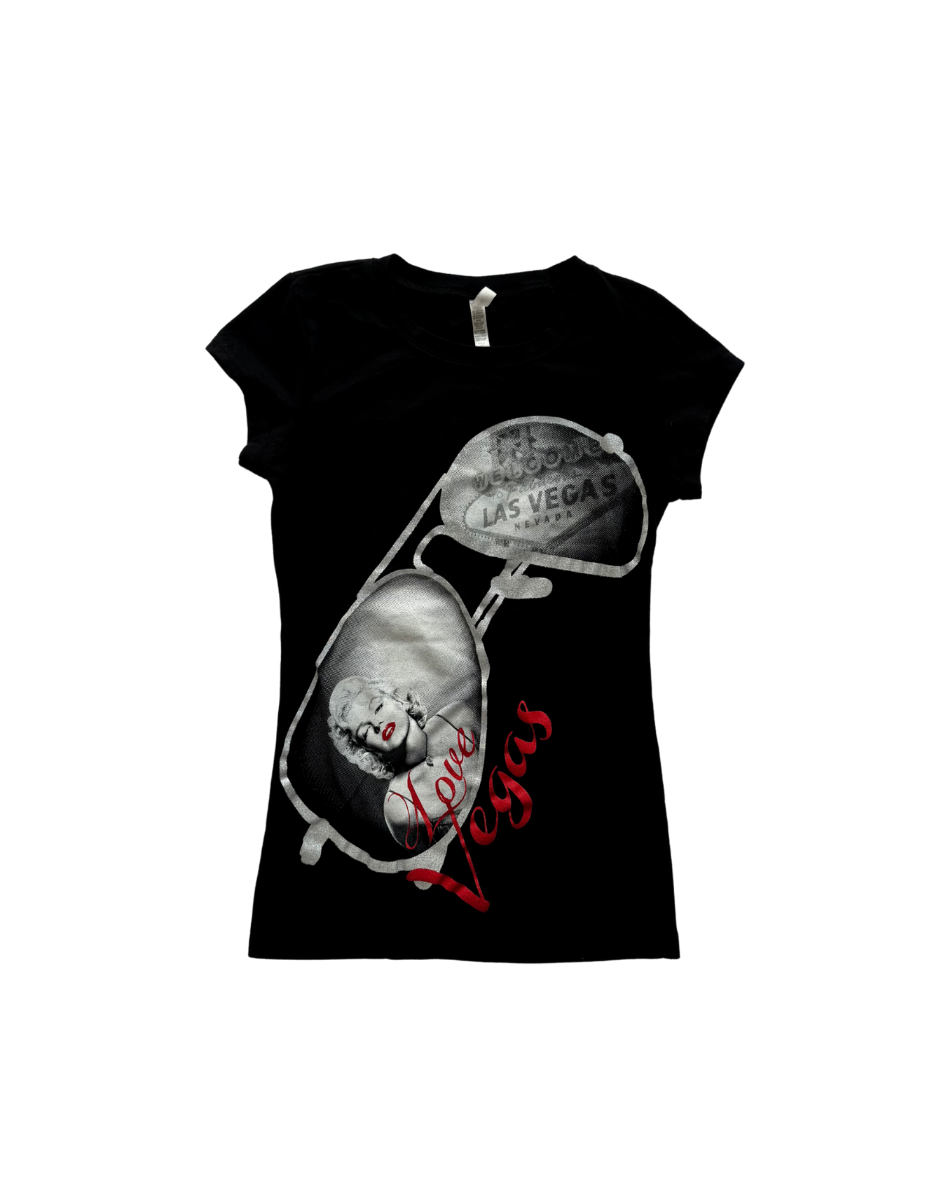 Marilyn Monroe Black Vegas Tee - XS