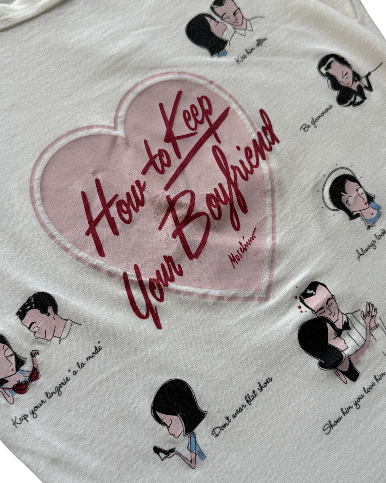 Moschino "How To Keep Your Boyfriend" Tee - XS/S