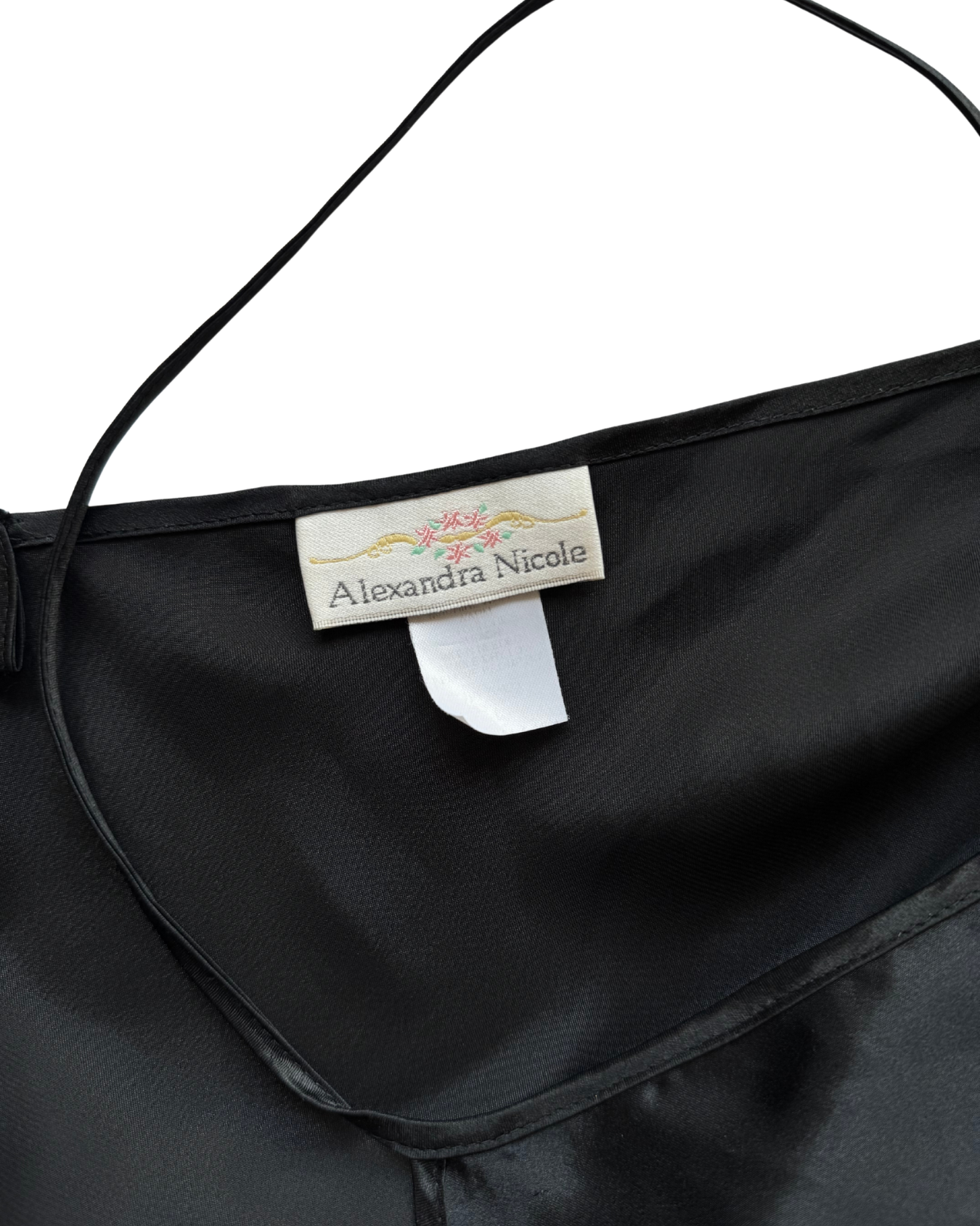 Alexandra Nicole Black Slip Dress - L