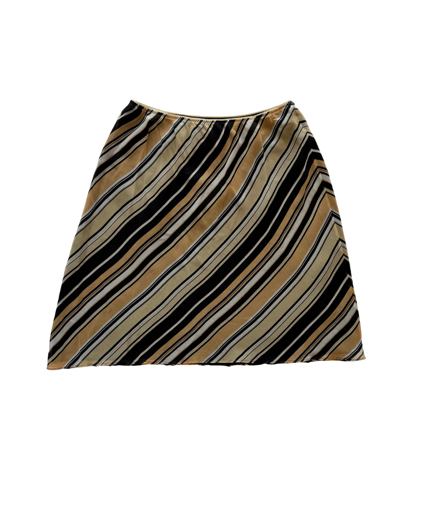 Vtg Silk Midi Skirt - S/M