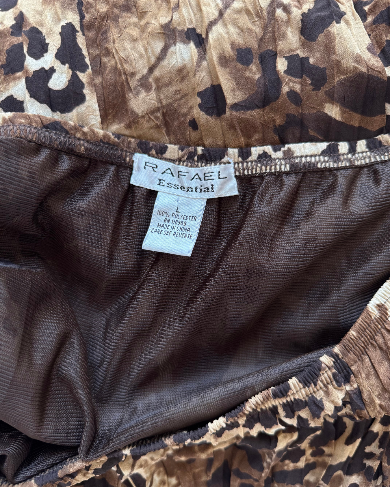 Vtg Animal Print Maxi Skirt - S/M/L