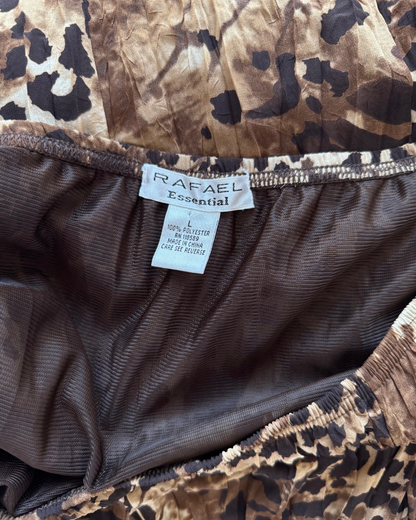 Vtg Animal Print Maxi Skirt - S/M/L