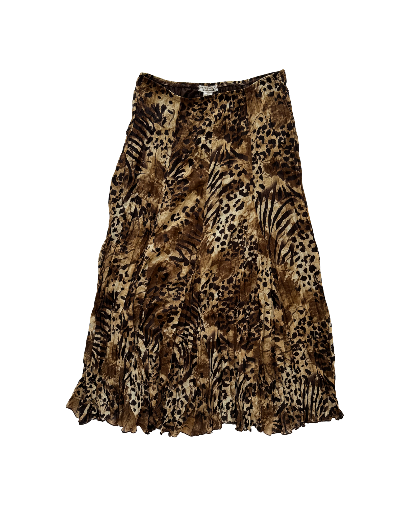 Vtg Animal Print Maxi Skirt - S/M/L