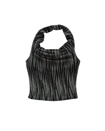 Fashion Magazine Halter Top - M