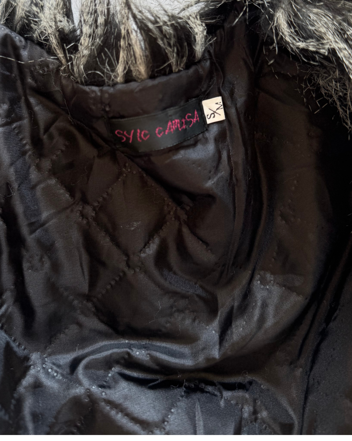 Vtg Faux Fur Vest - S/M