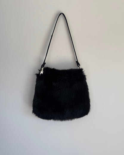 Saks Fifth Fur Shoulder Bag
