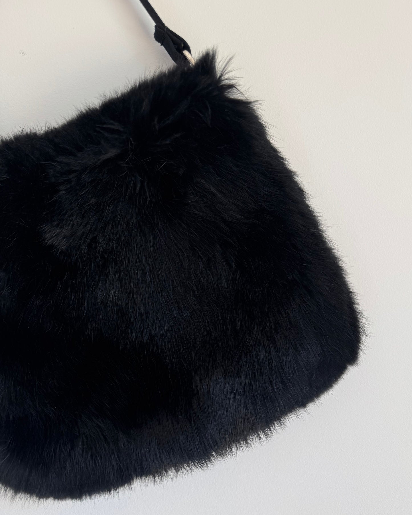 Saks Fifth Fur Shoulder Bag