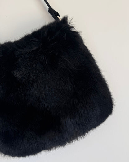 Saks Fifth Fur Shoulder Bag