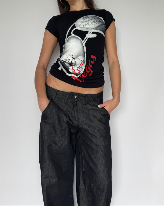 Marilyn Monroe Black Vegas Tee - XS