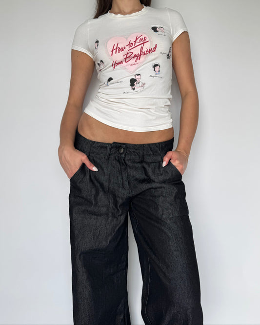 Moschino "How To Keep Your Boyfriend" Tee - XS/S
