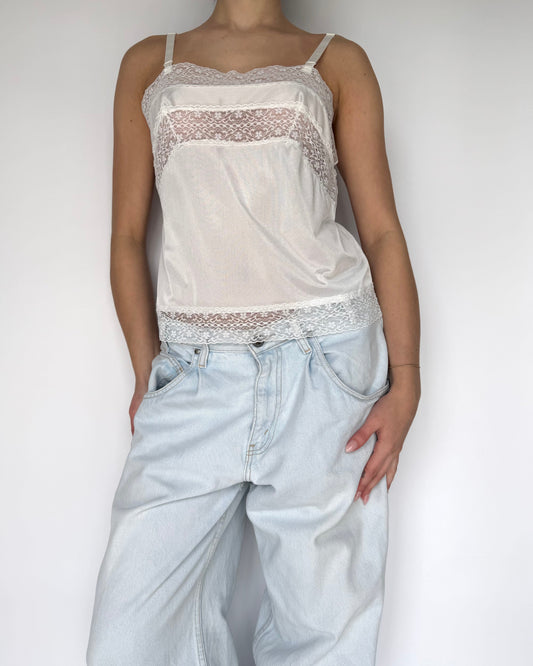 Vtg Lace Camisole - S/M