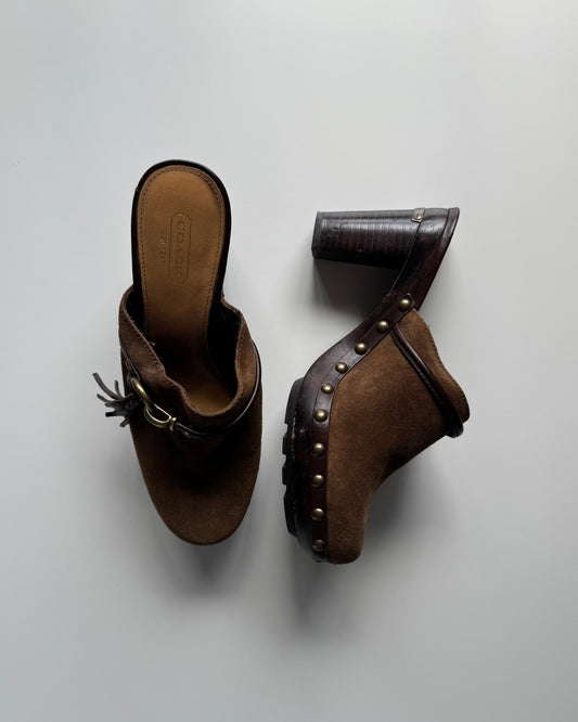 Vtg Coach Clogs - 7.5