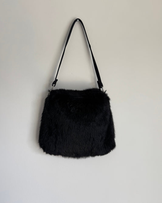Saks Fifth Fur Shoulder Bag