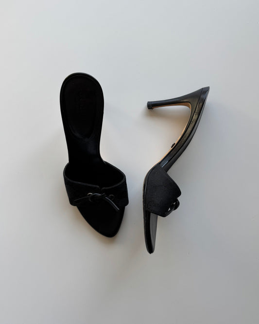 Vtg Gucci Monogram Kitten Heels -  6