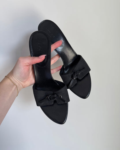 Vtg Gucci Monogram Kitten Heels -  6