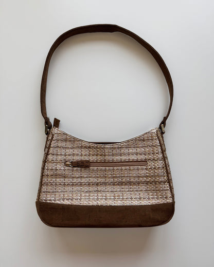 Vtg Woven Shoulder Bag