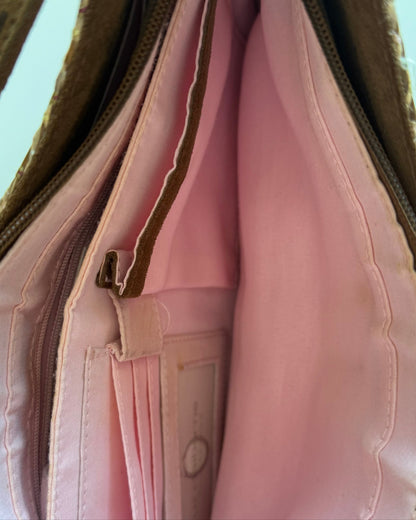 Vtg Woven Shoulder Bag