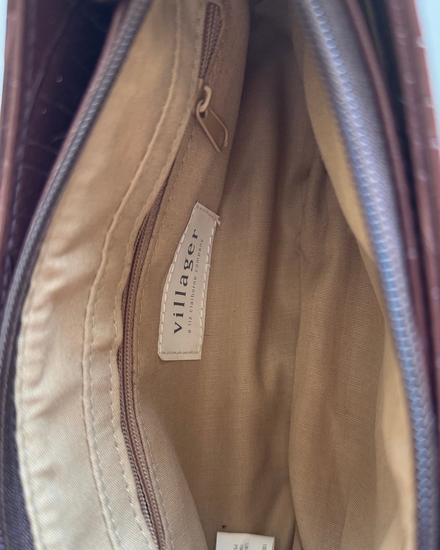 Vtg Croc Mini Shoulder Bag