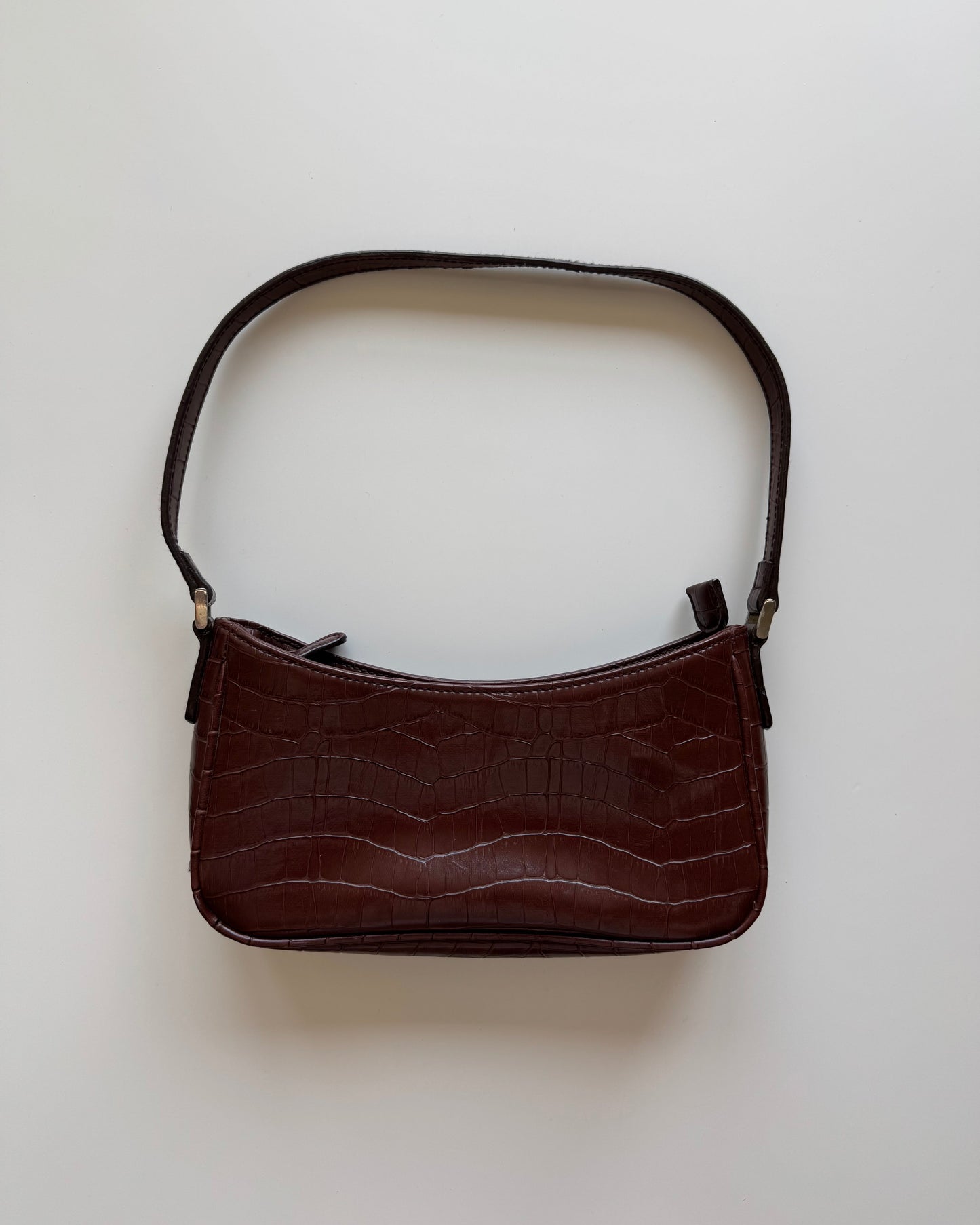 Vtg Croc Mini Shoulder Bag