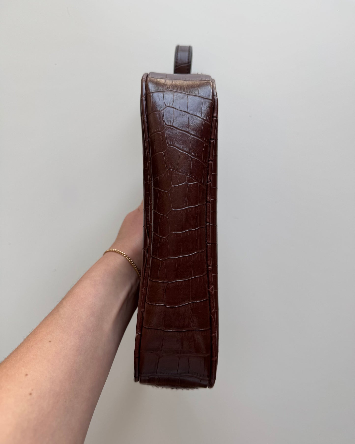 Vtg Croc Mini Shoulder Bag
