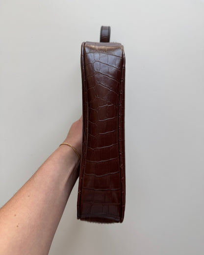 Vtg Croc Mini Shoulder Bag