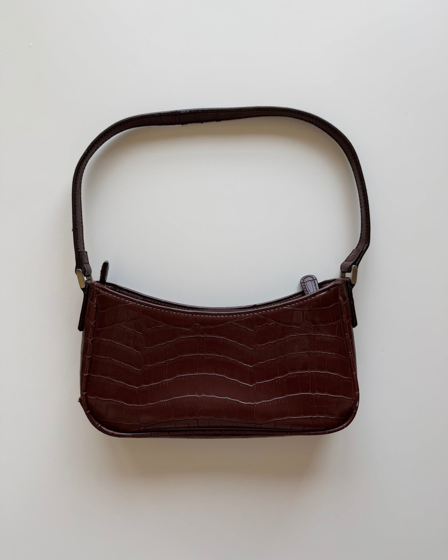 Vtg Croc Mini Shoulder Bag