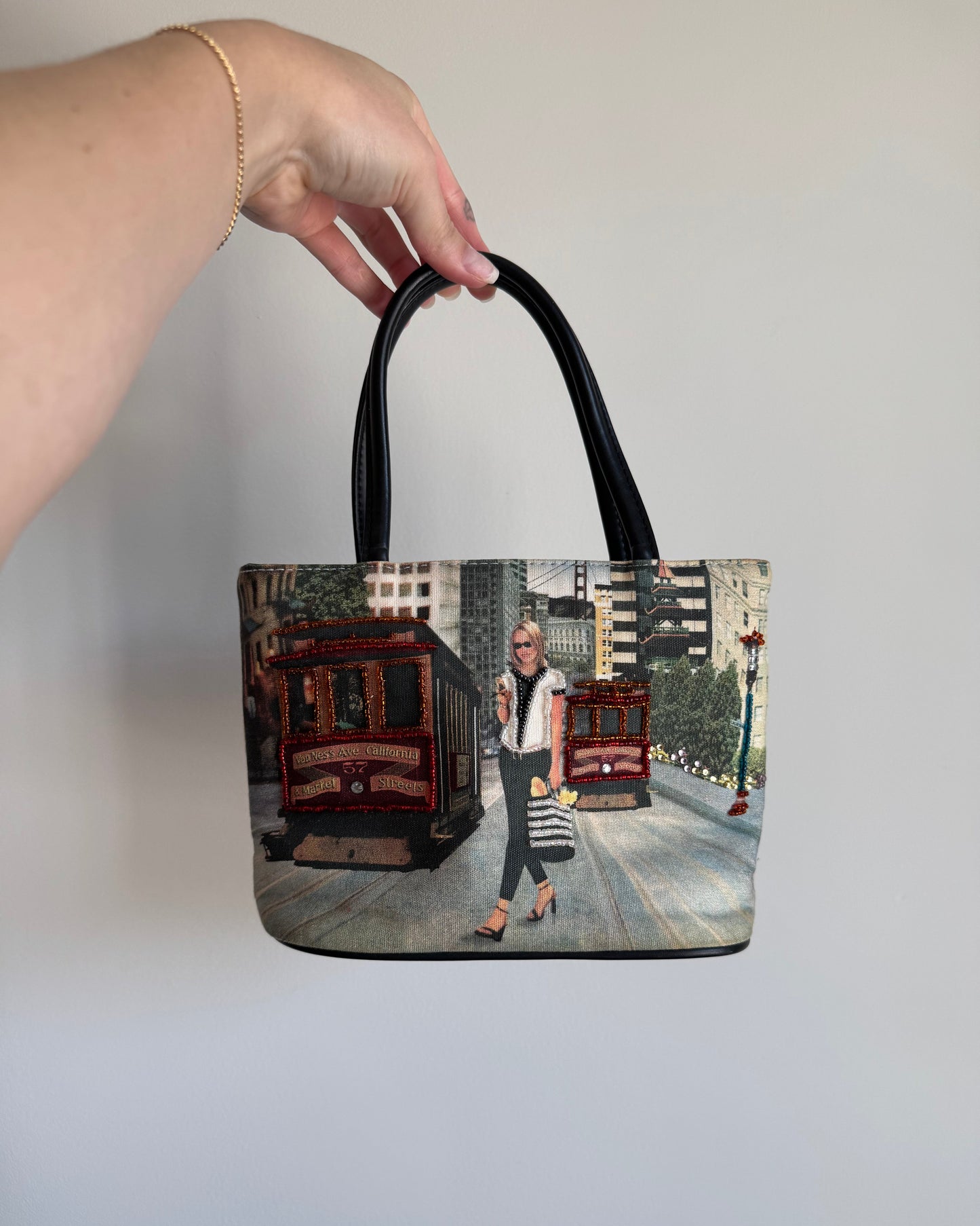 Vtg Beaded Mini Bag