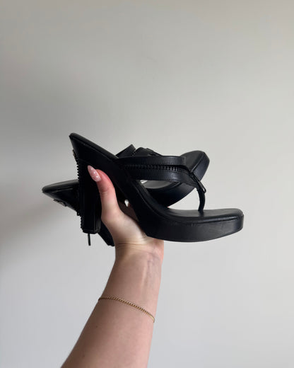 Vtg Harley Davidson Zipper Heels - 6