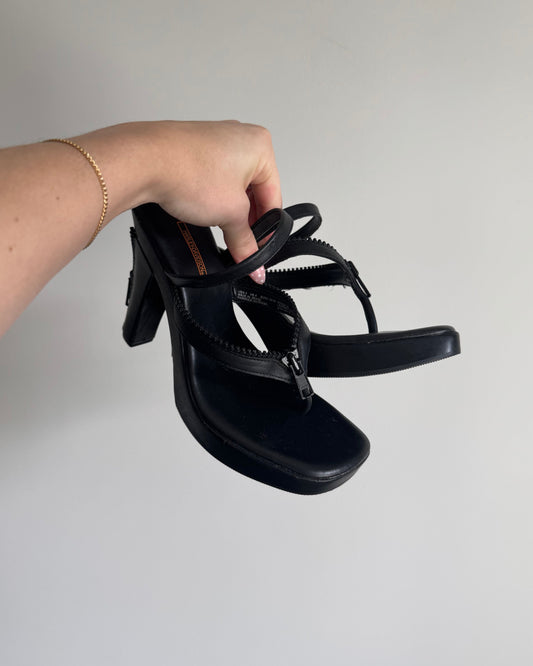 Vtg Harley Davidson Zipper Heels - 6
