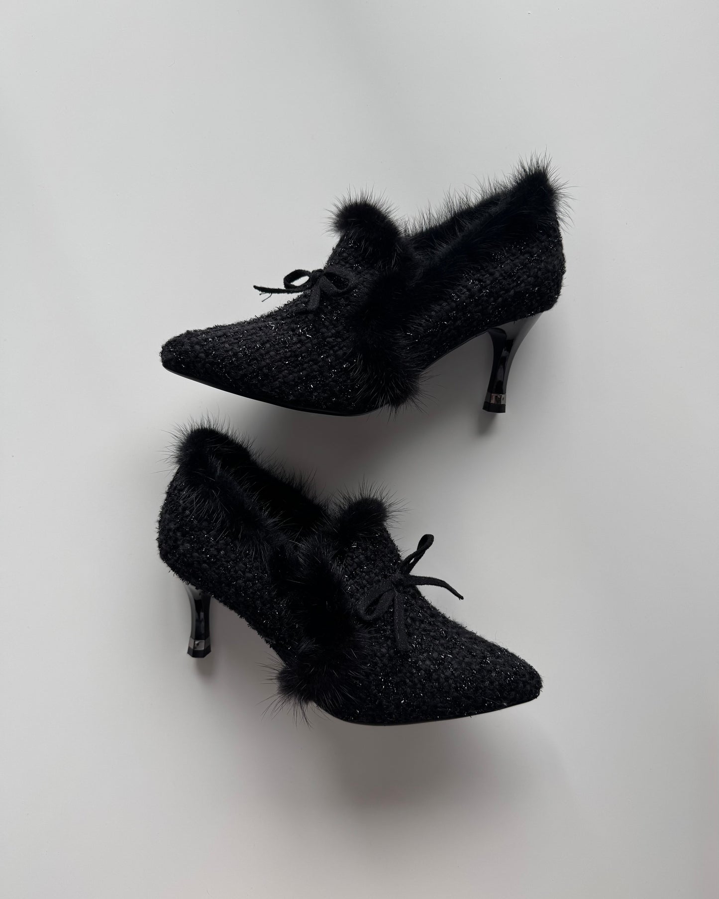 Queens Landing Fur Lined Heels - 7.5 & 9.5