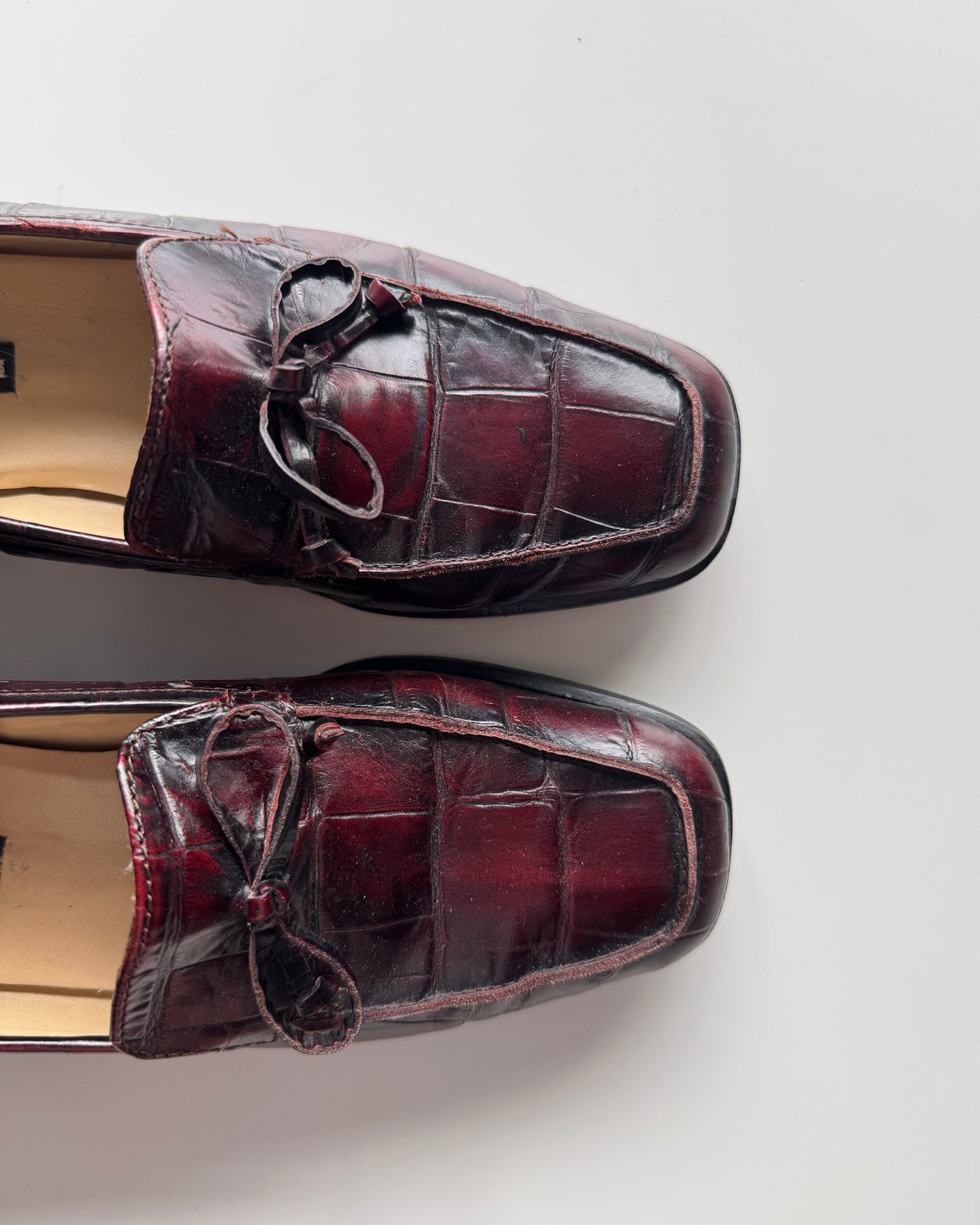 Burgandy Sesto Meucci Loafers - 7