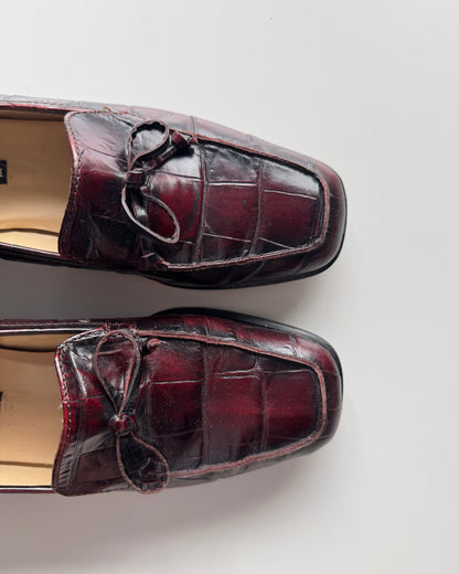 Burgandy Sesto Meucci Loafers - 7
