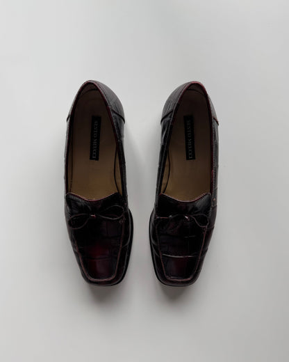 Burgandy Sesto Meucci Loafers - 7
