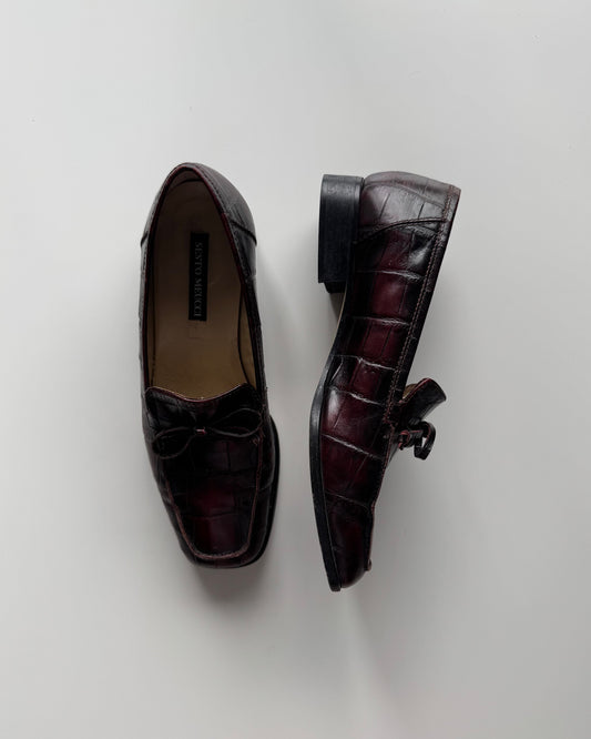 Burgandy Sesto Meucci Loafers - 7