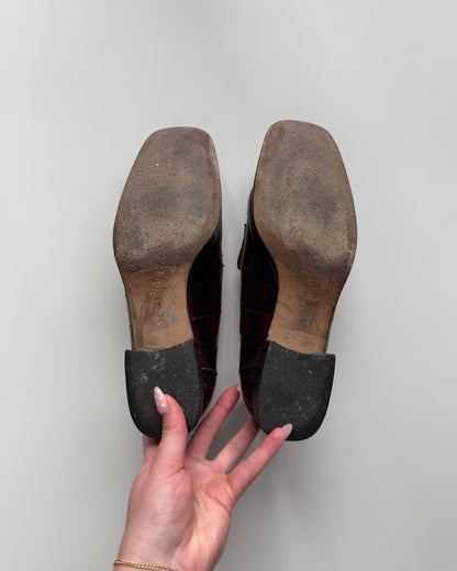 Burgandy Sesto Meucci Loafers - 7