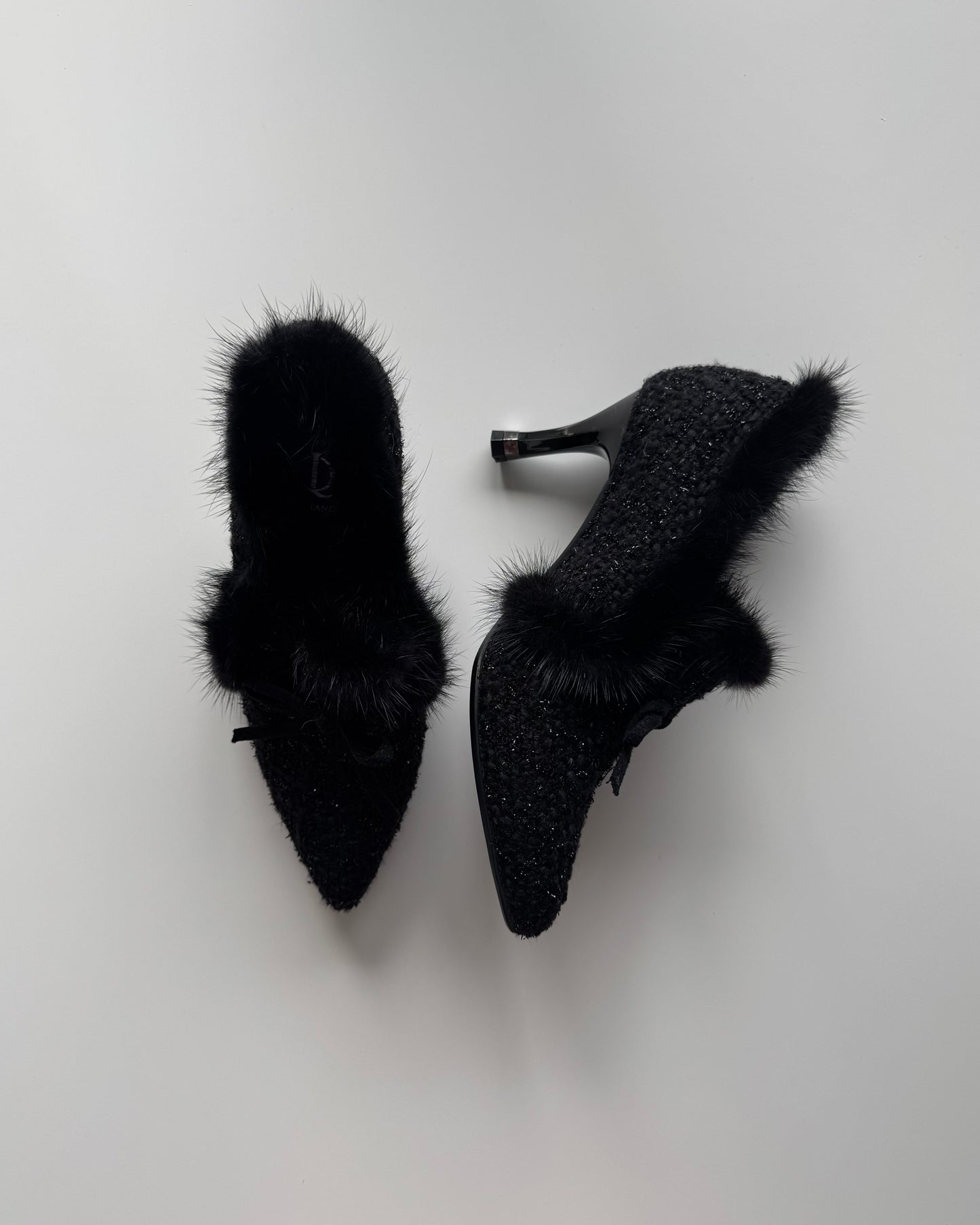Queens Landing Fur Lined Heels - 7.5 & 9.5