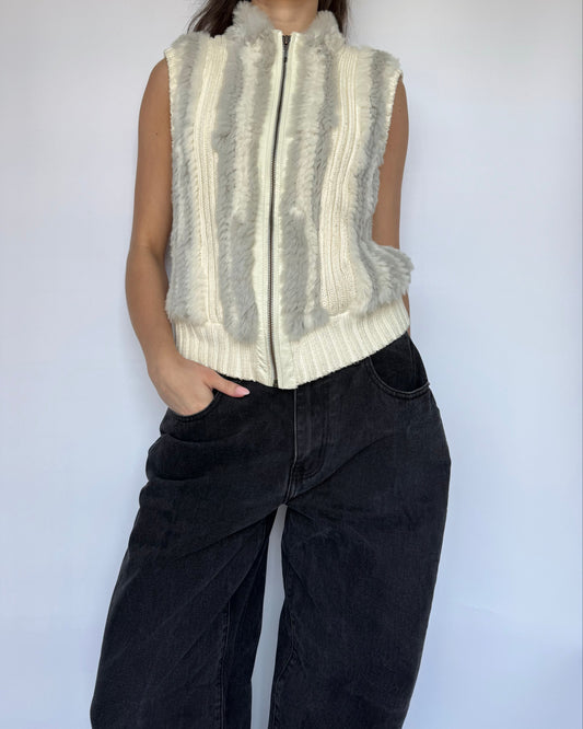 Vtg Revue Fur Vest - XS/S/M