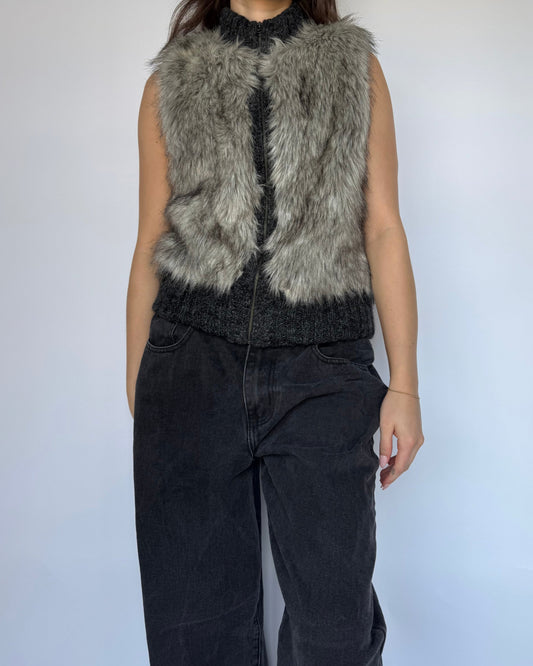 Faux Fur Vest - XS/S