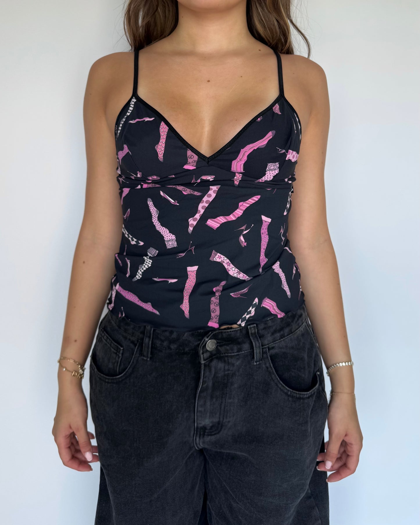 Moschino Lingere Stocking Top - S/M