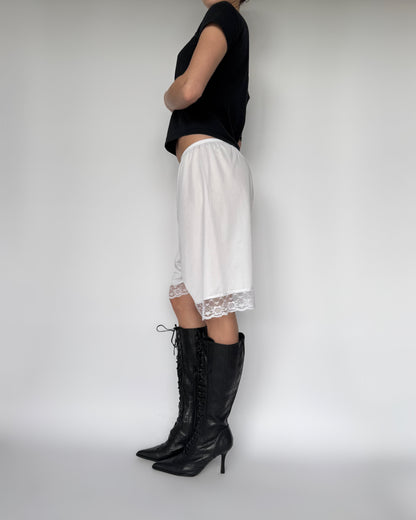 Lace Trim Slip Shorts - XS/S/M