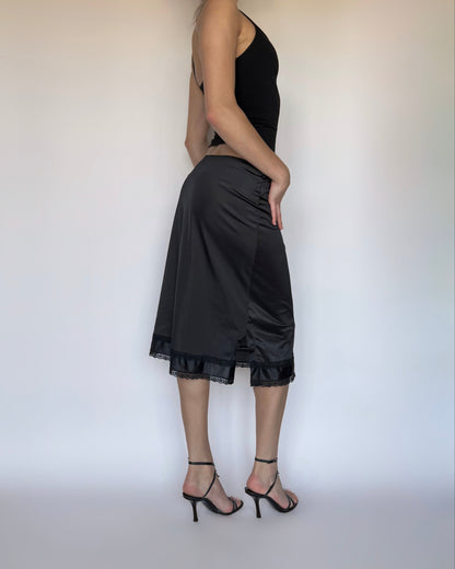 Vtg Midi Slip Skirt - XS/S