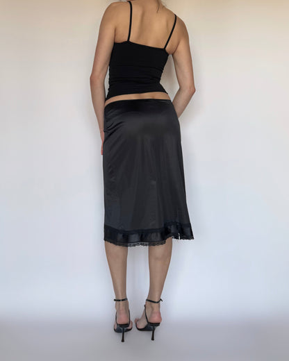 Vtg Midi Slip Skirt - XS/S
