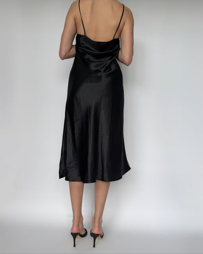 Alexandra Nicole Black Slip Dress - L